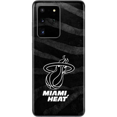NBA Miami Heat Black Animal Print Galaxy S20 Ultra 5G Skin