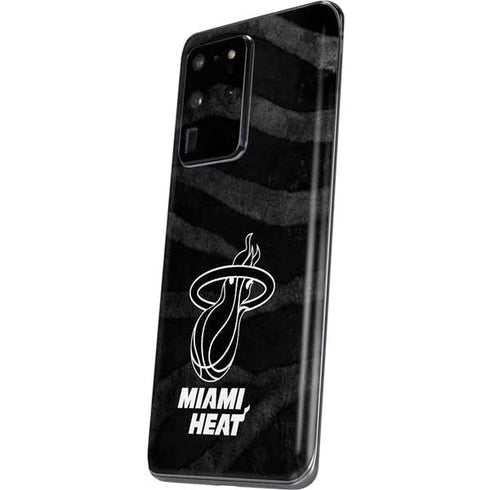 NBA Miami Heat Black Animal Print Galaxy S20 Ultra 5G Skin
