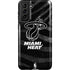 NBA Miami Heat Black Animal Print Galaxy S21 FE Pro Case