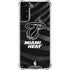 NBA Miami Heat Black Animal Print Galaxy S21 Plus 5G Clear Case