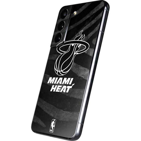 NBA Miami Heat Black Animal Print Galaxy S22 Skin
