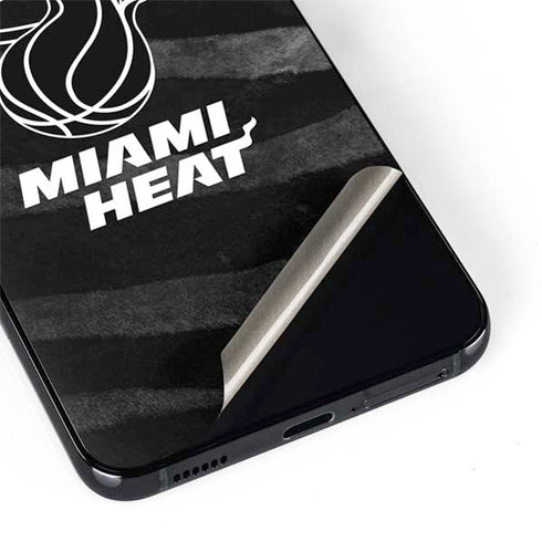 NBA Miami Heat Black Animal Print Galaxy S22 Skin