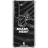 NBA Miami Heat Black Animal Print Galaxy S23 Clear Case