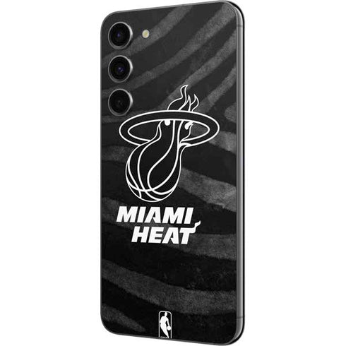 NBA Miami Heat Black Animal Print Galaxy S23 Plus Skin