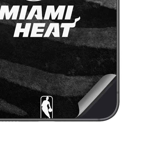 NBA Miami Heat Black Animal Print Galaxy S23 Skin