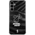 NBA Miami Heat Black Animal Print Galaxy S24 Plus Clear Case