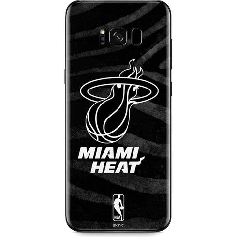 NBA Miami Heat Black Animal Print Galaxy S8 Plus Skin