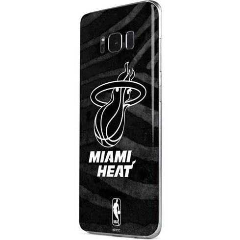 NBA Miami Heat Black Animal Print Galaxy S8 Skin