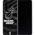 NBA Miami Heat Black Animal Print Galaxy Z Fold4 5G Skin