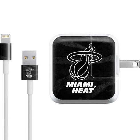 NBA Miami Heat Black Animal Print iPad Charger (10W USB) Skin
