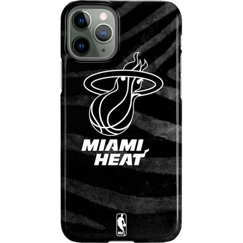 NBA Miami Heat Black Animal Print iPhone 11 Pro Lite Case