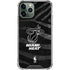 NBA Miami Heat Black Animal Print iPhone 11 Pro Max Clear Case