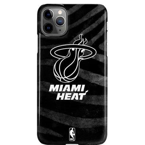 NBA Miami Heat Black Animal Print iPhone 11 Pro Max Lite Case