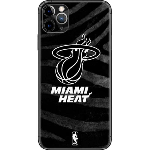 NBA Miami Heat Black Animal Print iPhone 11 Pro Max Skin