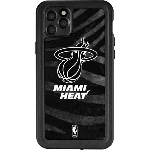 NBA Miami Heat Black Animal Print iPhone 11 Pro Max Waterproof Case