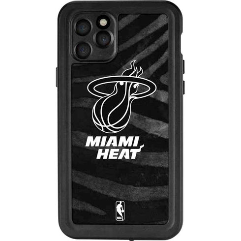 NBA Miami Heat Black Animal Print iPhone 11 Pro Waterproof Case