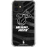 NBA Miami Heat Black Animal Print iPhone 12 Mini Clear Case