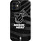 NBA Miami Heat Black Animal Print iPhone 12 Mini Lite Case