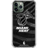 NBA Miami Heat Black Animal Print iPhone 12 Pro Clear Case