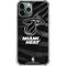 NBA Miami Heat Black Animal Print iPhone 12 Pro Max Clear Case