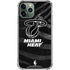 NBA Miami Heat Black Animal Print iPhone 12 Pro Max Clear Case