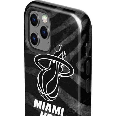 NBA Miami Heat Black Animal Print iPhone 12 Pro Max Impact Case