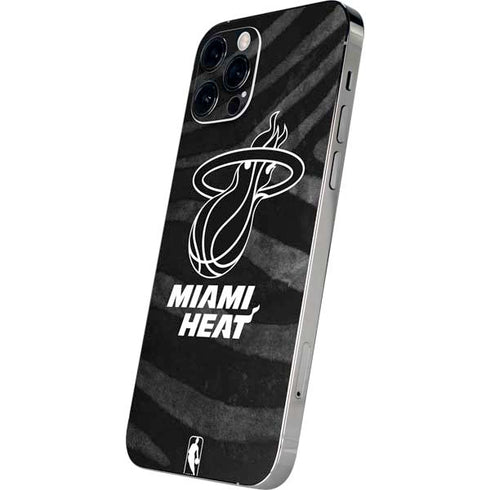 NBA Miami Heat Black Animal Print iPhone 12 Pro Max Skin