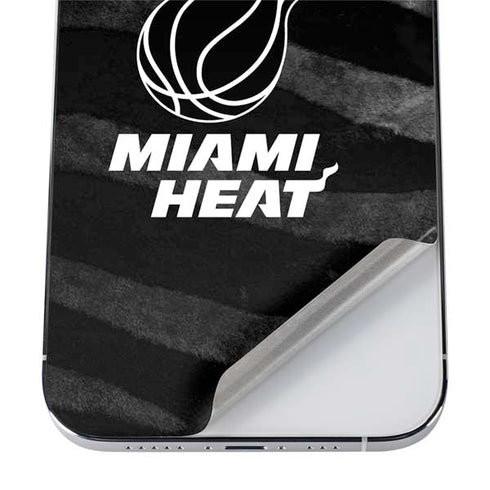 NBA Miami Heat Black Animal Print iPhone 12 Pro Max Skin