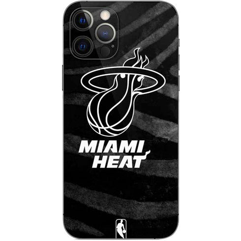 NBA Miami Heat Black Animal Print iPhone 12 Pro Skin