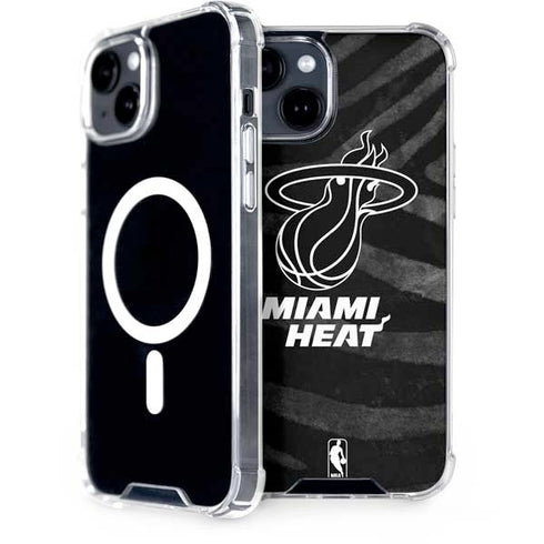 NBA Miami Heat Black Animal Print iPhone 13 MagSafe Case