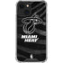NBA Miami Heat Black Animal Print iPhone 13 Mini Clear Case