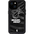 NBA Miami Heat Black Animal Print iPhone 13 Mini Waterproof Case