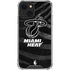 NBA Miami Heat Black Animal Print iPhone 14 Clear Case