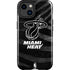 NBA Miami Heat Black Animal Print iPhone 14 Plus Impact Case