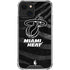 NBA Miami Heat Black Animal Print iPhone 14 Plus Clear Case