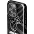 NBA Miami Heat Black Animal Print iPhone 15 Pro Impact Case