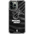 NBA Miami Heat Black Animal Print iPhone 14 Pro Max Clear Case