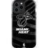 NBA Miami Heat Black Animal Print iPhone 15 Pro Max Impact Case