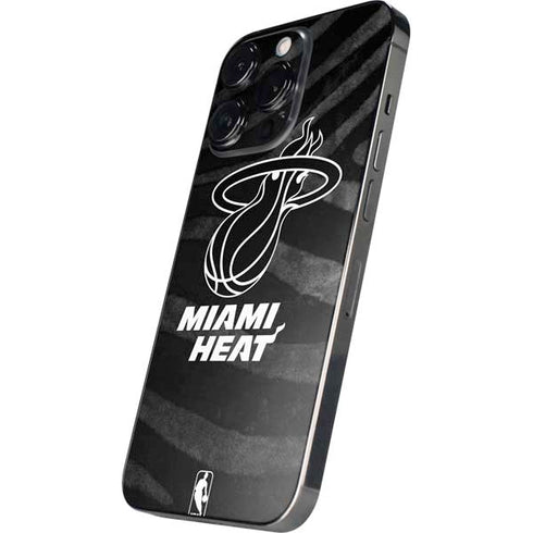 NBA Miami Heat Black Animal Print iPhone 14 Pro Max Skin