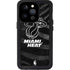 NBA Miami Heat Black Animal Print iPhone 14 Pro Waterproof Case