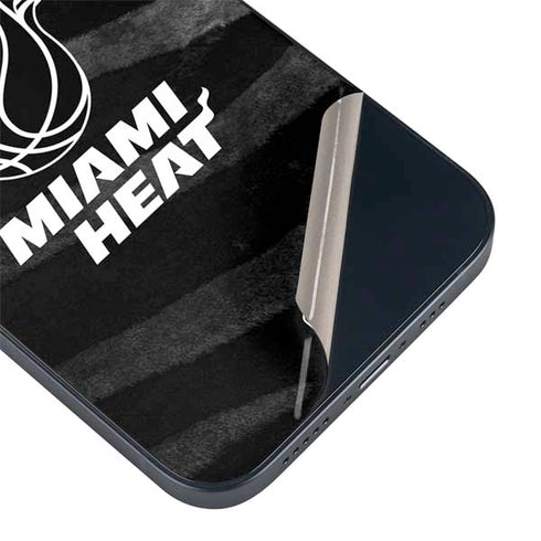 NBA Miami Heat Black Animal Print iPhone 14 Skin