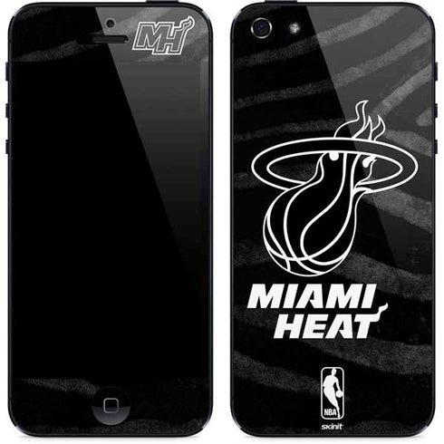 NBA Miami Heat Black Animal Print iPhone 5/5s/5SE Skin