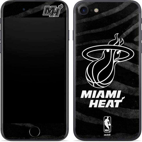 NBA Miami Heat Black Animal Print iPhone 7 Skin