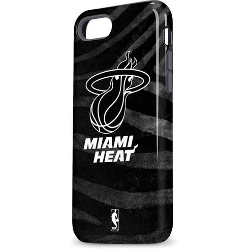NBA Miami Heat Black Animal Print iPhone 8 Pro Case