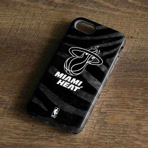 NBA Miami Heat Black Animal Print iPhone 8 Pro Case