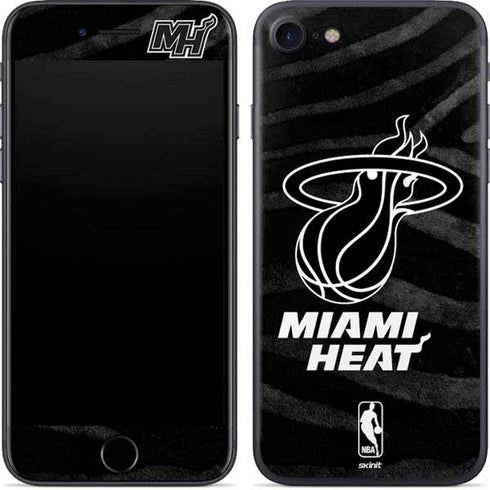 NBA Miami Heat Black Animal Print iPhone 8 Skin