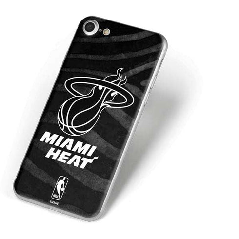 NBA Miami Heat Black Animal Print iPhone 8 Skin