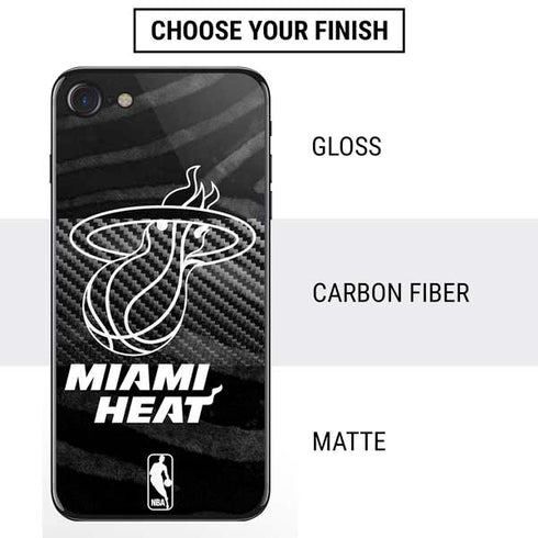 NBA Miami Heat Black Animal Print iPhone SE (2nd & 3rd Gen) Skin