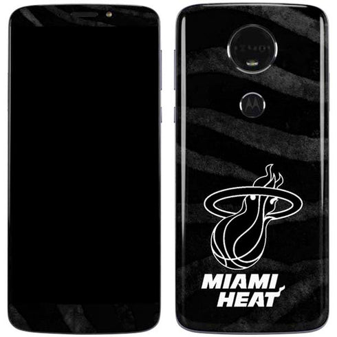 NBA Miami Heat Black Animal Print Moto E5 Plus Skin