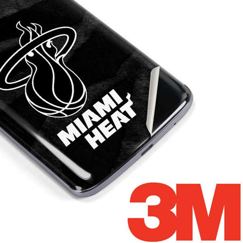 NBA Miami Heat Black Animal Print Moto E5 Plus Skin
